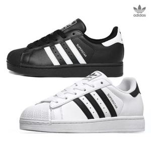[아디다스] (정품) 슈퍼스타 II 스니커즈 여성/키즈 2종 택 1 (화이트/블랙)