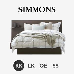 (주)시몬스 [스마트팩] D2178A. 뷰티레스트 레이븐. 킹오브킹 침대+협탁 101