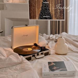 인사이디  인사이디 무선 레트로 감성 LP 턴테이블 블루투스 스피커 IBT-Retro Light_B