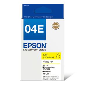 EPSON [정품]엡손 컬러잉크[T04E470][노랑][220매/호환기종:XP-2101, WF-2851]