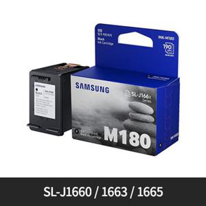 삼성전자 [정품]삼성 흑백/블랙잉크[INK-M180][검정][190매/호환기종:SL-J1660 / 1663 / 1665]