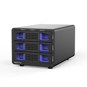 넥스트유 하디온 S1 3베이 DAS UBS3.2 Gen2 10G 하이브리드 NVMe + HDD/SSD 데이터 스토리지