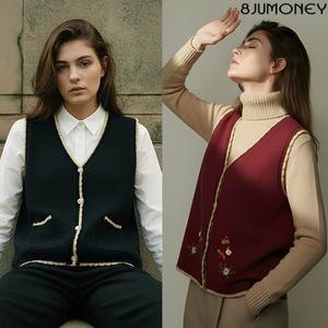 [8JUMONEY] 25FW 팔주머니 니트베스트 2종