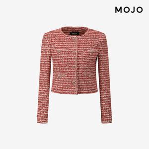 [모조] 라운드 넥 더블 트위드자켓 J254XSF109