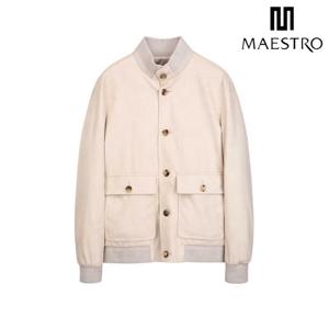 [마에스트로] [25FW]라이트 베이지 인조 스웨이드 블루종 (MAJU5C001I1)