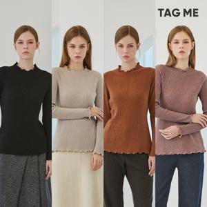 [TAG ME]태그미 아르떼 기모 플리츠 티블라우스 4종
