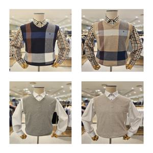 닥스조끼 양말증정 DMP1SWVE201-I1 4종택1 26년 S/S V넥 베스트