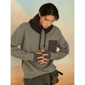 [빈폴] [BEANPOLEKNAP] 포켓 에어 스웨트 셔츠 - 그레이 (BC4X41N053)