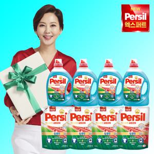 NEW 퍼실 엑스퍼트 삶은파워 하이진젤 (일반드럼겸용) 2.7L x 4통 + 1.8리터 x 4팩