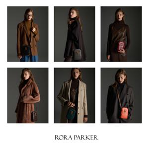 [로라파커] 소가죽 크로코 크로스백