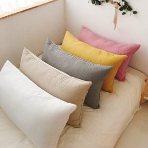 올리비아 피그먼트 대형 등쿠션커버 직등쿠션 원형롱쿠션 104X60 97X21[솜포함]