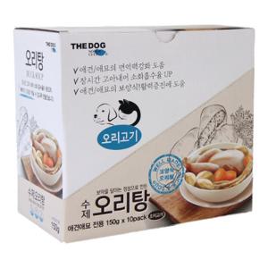 [더독] 수제 오리탕 150g 1BOX(10개)