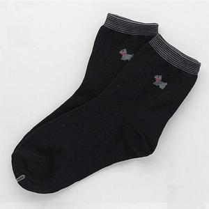 여성용 강아지 케쥬얼 패션양말 검정1족 (W5E0355)