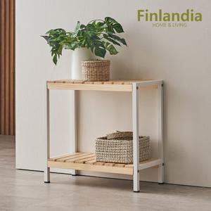 핀란디아 피노 원목 2단 500 다용도 선반