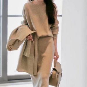 [드레스허그] 레이브 고퀄 니트 투피스_211125_BC27