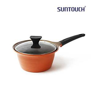 썬터치 리빙온 오레오 인덕션 편수냄비 18cm (오렌지)