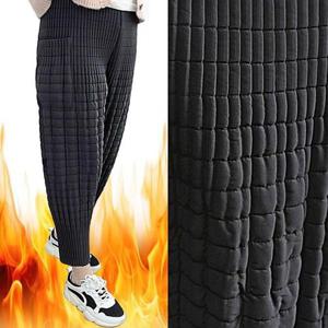 [영앤클래시]겨울 플리츠팬츠 솜 패딩 중년여성 할머니 바지