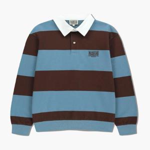 마리떼 스트라이프 럭비 스? 셔츠 B1 MFG45FSW209 BLU HGY LPK