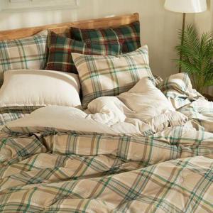 극세사이불 겨울이불 바인 침구 체크 마이크로 워셔 이불패드세트SS 겨울