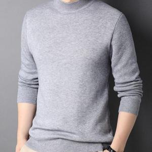 남성 하프넥 니트 목폴라티 반폴라 티셔츠 WEE9007