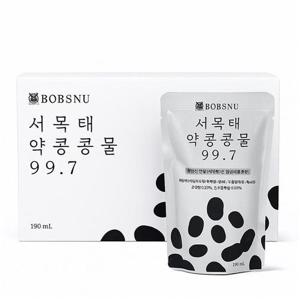 [웰빙창고] 밥스누 서목태 약콩 콩물 99.7 190ml x 20팩