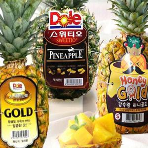 골드 필리핀 파인애플 3.6kg 3과입 허니 골드파인애플 스위티오파인애플 돌