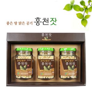 [홍천군산림조합] 좋은땅 맑은공기 홍천잣100g x 3병