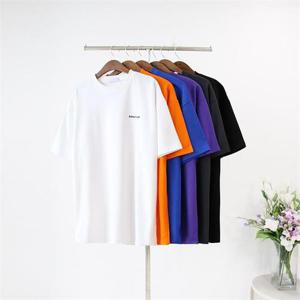 [엠클로]오버핏 특양면 시그니처자수 레터링 반팔티셔츠 남여공용 6컬러