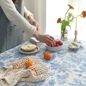 프렌치 방수 원형 사각 식탁보 테이블보 120x200cm