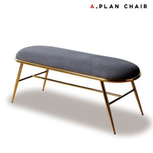[에이플랜체어]T5 골드 아쿠아 3인 벤치의자(TBG530)
