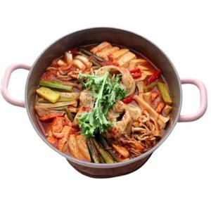 통주물 인덕션냄비 세라믹 코팅 냄비 웍 전골냄비24cm