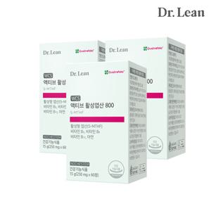 [닥터린] 액티브 활성엽산 800 60정 x 3박스/임산부엽산 임신준비