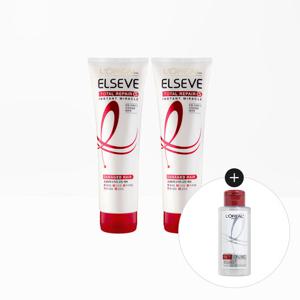 [로레알파리]토탈 리페어 미라클 헤어팩 280ml 2개+샴푸 미니 100ml(랜덤)