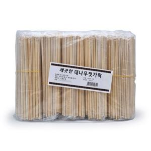 깨끗한 대나무 젓가락 500p 일회용 고급 캠핑 젓가락