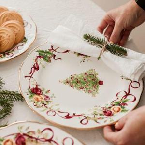 갤러리아_로얄알버트 황실장미 크리스마스 접시 1P