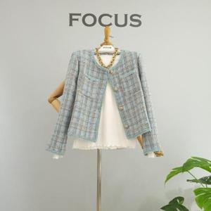 [포커스]  22FS2A7JK00297_파스텔 라운드 트위드 자켓