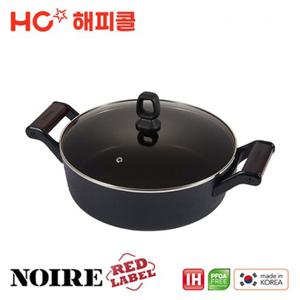 [HAPPYCALL] 해피콜 누아르 레드라벨 IH 캐서롤 26cm+유리뚜껑 26cm