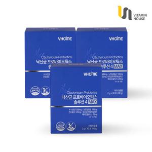 낙산균 프로바이오틱스 솔루션4 MAX 30포 3박스(3개월분)