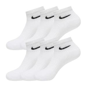 나이키 에브리데이 쿠션 6팩 단목 스포츠 짧은 헬스 러닝 양말 화이트 SX7669-100
