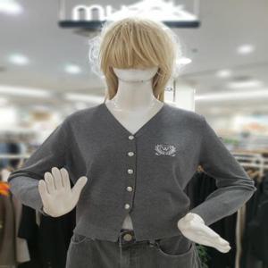 무자크 세이브존09 레터링 심플 니트 가디건 MP7WKC06