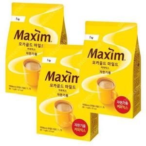[맥심]동서 맥심 모카골드 마일드 커피믹스 1kg X 3개 자판기용 (28559890)