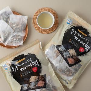 [동해식품] 특허받은 황토가마에 구운 100% 국내산 해물맛 다시팩 (20g x 30개) 1+1 총 60봉