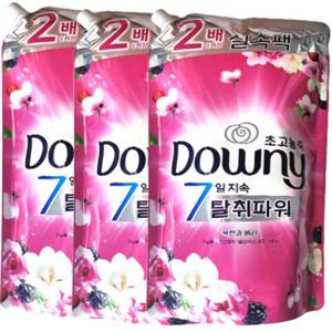 다우니 초고농축 섬유유연제 1.6L 리필 탈취파워 목련과베리x3개 (드럼/일반겸용)