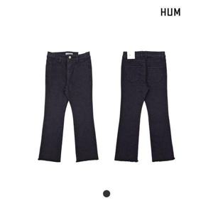 [흄]여) 극세사 기모데님 RAW 블랙 세미플레어 핏 (FHNWDPF512M)