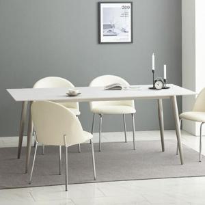 예다움 루아 6인 포세린 통 세라믹 식탁 테이블 1800 실버무광