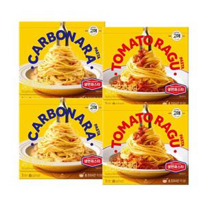 [CJ]고메 토마토라구생면파스타 250g x2개+까르보나라생면파스타 250g x2개