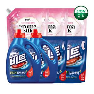[비트] 비트 액체세제 3000mlX2개+2000mlX2개+포린스 섬유유연제 2100mlX3개