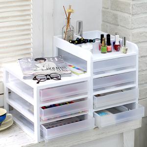 미니서랍장 A4서류정리함 책상정리 4단커버 2개세트