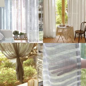 [바자르] 린넨스타일 창문형/거실형 커튼2장+봉 세트 균일가