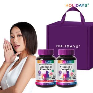 [홀리데이즈] 비타민B 컴플렉스 90정 2병 선물세트 (6개월분)